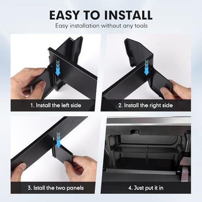 Autorder 2PCS Center Console Organizer for Toyota Tacoma 2024-2026/4Runner 2025-2026 Accessories Multi-Grid Glove Box Organizer for Tacoma/4Runner Armrest Storage Divider Insert Tray