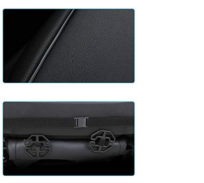Luxury PU Leather Car Seat Cover Protector Front, Bottom Single Seat Cover-Compatible with 90% Vehicles (Width 20.8 ×deep 21×Thick 0.2 inch) (Black) - color: Black