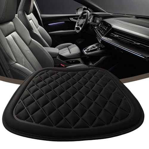 Car for Seat Cushion Driver with for Memory Foam and Non-Slip Bottom, 3D Ventilated Design Cooling, Anti-Slip Long Drives, Home Office School Use, 44 x 48 cm