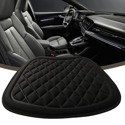 Car for Seat Cushion Driver with for Memory Foam and Non-Slip Bottom, 3D Ventilated Design Cooling, Anti-Slip Long Drives, Home Office School Use, 44 x 48 cm