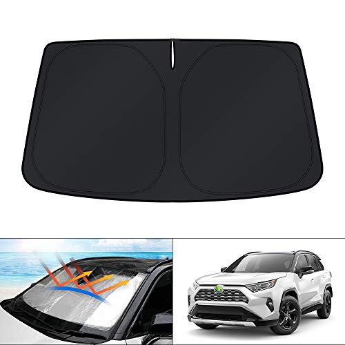 KUST Windshield Sun Shade for Toyota RAV4 2019-2022 2023 2024 2025 2026 Window Accessories Shade Sun Visor Cover Foldable Block UV Rays - size: for Toyota RAV4 2019-2025