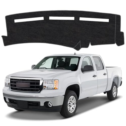 Dash Cover Mat for Chevy Chevrolet Silverado/GMC Sierra 1500 2500 3500 HD 1999-2006 Non-Slip Dashboard Cover Mat for GMC Yukon/Yukon XL/Chevy Suburban Tahoe Avalanche 2000-2006 Protector Accessories - size: Compatible with Avalanche 2000-2006