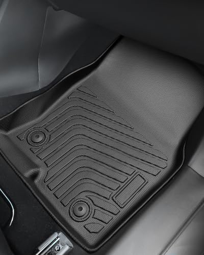 All Weather Car Floor Mats for Mazda CX5: 2013 2014 2015 2016 (1st Gen), Automotive Cargo Liner Full Set Accessory, Cutsom Fit for Mazda CX-5 SUV Tray Carpet Black Rubber Accessories Trunk Mat