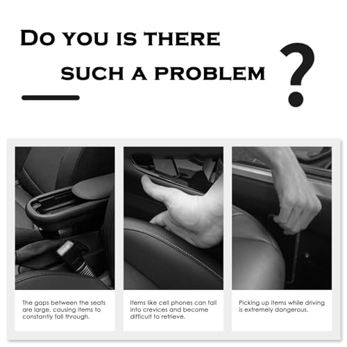 2PCS Car Seat Gapster, Car Seat Gap Filler for Filling Gaps Between Consoles, No Drop Seat Guard with Storage Slot, Black