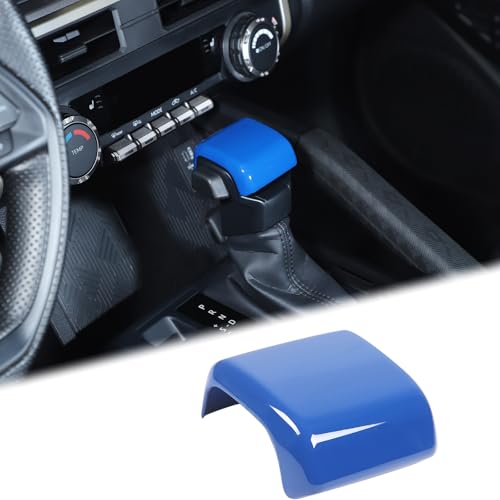 Aunginsy Car Gear Shifter Hand Brake Cover Trim Compatible with Toyota Tacoma 2024 2025 2026 & 4Runner 2025 2026, Automatic Center Console Gear Shift Head Knob Scratch Protector Cover ABS Accessories - color: Blue(A)