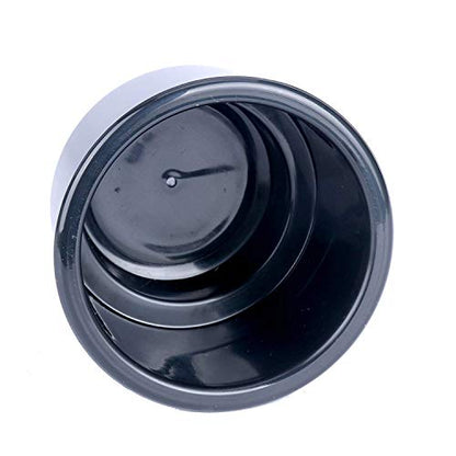 (Set of 5) Amarine-Made Black Recessed Drop in Plastic Cup Drink Can Holder with Drain for Boat Car Marine Rv - Black - size: 5