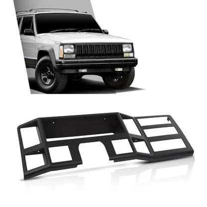 G-PLUS Dash Bezel Panel Surround Trim Compatible with Jeep Cherokee XJ 1984-1996 Black Dashboard - size: 1984-1996 Jeep Cherokee XJ | Black