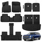 2026 Palisade Floor Mats Only Hybrid 7-Seat All Weather TPE Cargo Mat with Backrest Mat for Hyundai Palisade Accessories 2026 SEL/SEL Premium/Limited/Calligraphy - size: Hybrid