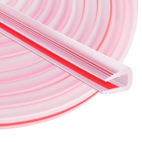 Rubber Edge Trim U Channel, 1/12" Self Adhesive Sheet Metal Edge Guard Protector, EPDM Seal Strip for Car Doors, Steel Plates, Glass, Hatches, Table Corners, Fit 1/12"(2mm), 20Ft, Clear - color: Clear, size: 1/12" x 20'L