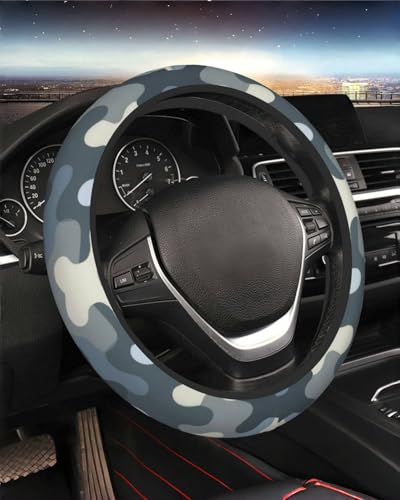 Steering Wheel Cover Accessories Neoprene Cover, Breathable Non-Slip Easy to Install Suitable for Women Men, 14.5-15.5 Inch for Car SUV Van Truck Universal - Camouflage - color: Camouflage
