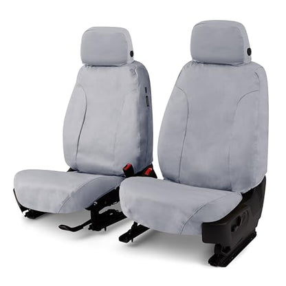 Covercraft Polycotton Custom Seat Covers | Fits 2023-2025 Toyota Prius (Includes PHEV) | 1st Row Bucket Seats, Grey