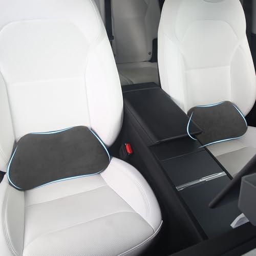 Lumbar Support Pillow for Car, Ergonomic Memory Foam Back Cushion for Driving, Seat Office Chair, Gaming Chair, Lower Back Support for Back Pain Relief, Black, 2 Pack - color: Black, size: Lumbar 2P