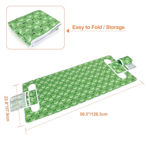 Golf Cart Seat Covers, Golf Cart Seat Towel Blanket for Most Golf Carts Fits for EZGO, Club Car, Yamaha and More (Patent Design) - color: Green Golf Ball