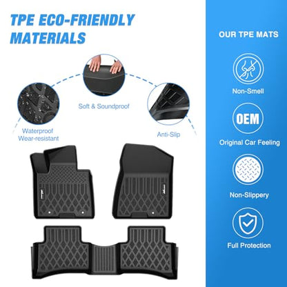 Nilight TPE Floor Mats for Hyundai Tucson 2016 2017 2018 2019 2020 2021 All Weather Custom Fit Heavy Duty Floor Liners - color: 2016-2021 Hyundai Tucson