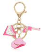 Key Chain Purse Charms - Bag Charms Keychain for Handbag, Car Keychain Wallet Accessories for Women - color: Cowgirl Hat Pink