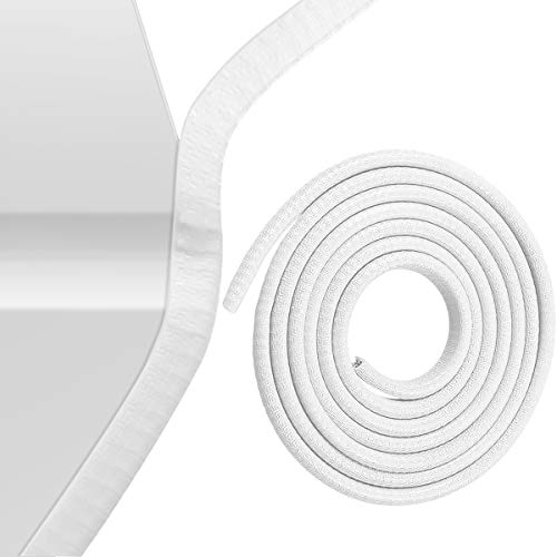 Car Door Edge Guards,Rubber Seal Protector U Shape Edge Trim Door Edge Protection Fit for Most Car (16FT, White) - color: White, size: 16 Feet