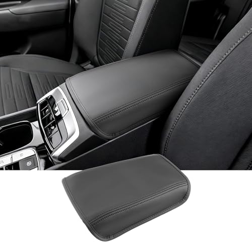 2022-2025 2026 Santa Cruz Center Console Cover for Hyundai Santa Cruz (SE/SEL/Night/SEL Premium/SEL Activity/XRT/Limited), Waterproof &Comfy Leather Armrest Cover 2026 Santa Cruz Accessories - color: (for Santa Cruz) - Leather