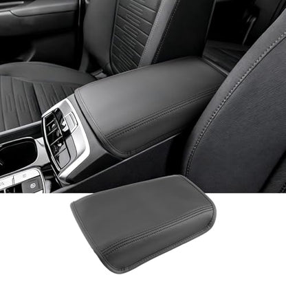 2022-2025 2026 Santa Cruz Center Console Cover for Hyundai Santa Cruz (SE/SEL/Night/SEL Premium/SEL Activity/XRT/Limited), Waterproof &Comfy Leather Armrest Cover 2026 Santa Cruz Accessories - color: (for Santa Cruz) - Leather