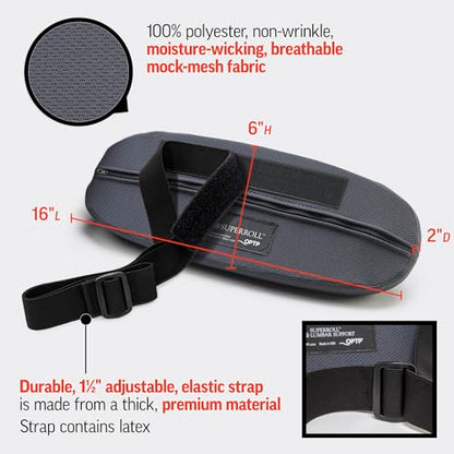 OPTP Back Pain Package: Includes Original McKenzie SuperRoll - USA-Made Low Back Lumbar Pillow for Office Chairs and Car Seats, and Treat Your Own Back, 9th Edition, By Robin McKenzie. - style: SuperRoll and Treat Your Own Back Book