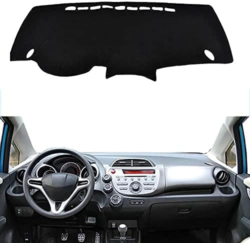 BIVVI Dashboard Cover,Fit for Honda Fit 2009-2013 Sun Protection Non-Slip Pad Dashboard Decorative Interior Accessories - color: Lhd Blue Edge