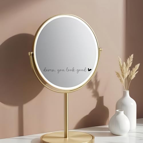 4 xYou Look Good Rear View Mirror Sticker,Rearview Mirror Decal,Car Accessories For Women,Motivational Stickers,Water Bottle Laptop Bumper Tumblers Sticker,Vanity Mirror Stickers,Car Window Decal