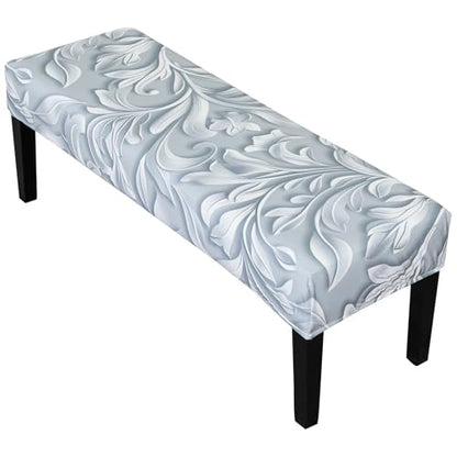 FUANGUI Floral Bench Cover,Stretch Dining Bench Cover for bedrooms, Living Rooms, Kitchens, Protector Chair Bench Piano Bench Seat Covers Stool Slipcover Removable, Washable - 05 - color: 05