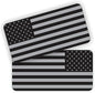 2 pcs American Flags Black Ops Stealthy Vinyl Decals, US Flag Stickers for Helmets, Hard Hats, Tool Box, Motorcycle - Non-Reflective, 1x2 Inches Each - Weatherproof - color: Normal