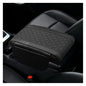 YoRise Leather Car Center Console Cover, Comfort Car Armrest Storage Protective Pad, Armrest Cover with 2 Side Storage Bags, Middle Console Protector Accessories for Most Cars (Black)