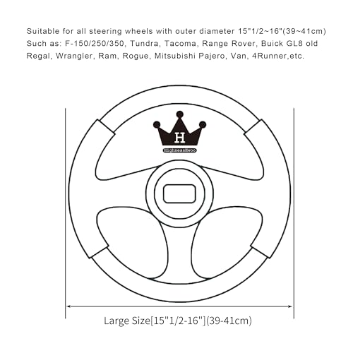 Furry Winter Car Steering Wheel Cover for Women, Soft Fleece Plush Warm Universal Auto Accessories for Jeep, Truck, Van, F150, Fuzzy, Anti Slip, Gray, Large Size, 15.2-16in