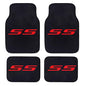 4Pcs Fabric Car Floor Mats,Not PVC,Not Leather Not Rubber Automotive Floor Mats Truck SUV,Durable All-Weather fit Chevy Camaro Floor Mats SS - color: ss