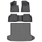 Auxko All Weather Floor Mat & Cargo Mat Fit for 2026 2025 2024 2023 2022 Hyundai Tucson (Include Hybrid Not PHEV) TPE Liner Tucson Accessory Set All Season Odorless Anti-Slip Floor Trunk Liner - size: tucson gas|2022-2026|floor+cargo mats