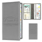 Leather Car Registration and Insurance Holder - Vehicle Glove Box Car Organizer,Auto Truck Comparment Accessories Case with Magnetic Closure for Driver License, Cards (Gray) - color: Gray