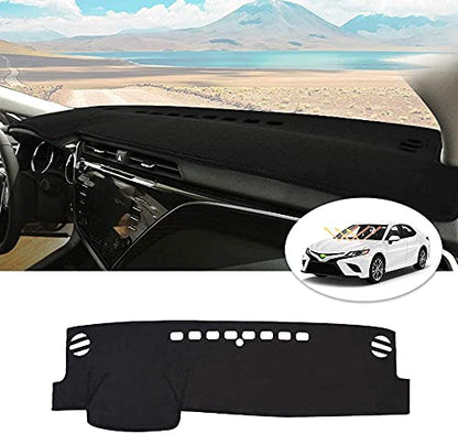 Autorder Dashboard Cover Mat for 2018-2022 2023 2024 Toyota Camry Accessories Dash Cover Flannel Dash Mat Sunshade Glare UV Rays Protector (Without HUD) - size: 2018-2024 Toyota Camry