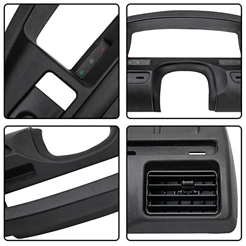 ANDPLAY Dash Panel Bezel Cover Compatible with Ford F150 F250 F350 1992 1993 1994 1995 1996 1997 with Gas Engine ONLY Black - size: 1992-1997 | Fit Ford F150