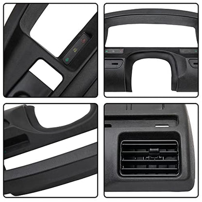 ANDPLAY Dash Panel Bezel Cover Compatible with Ford F150 F250 F350 1992 1993 1994 1995 1996 1997 with Gas Engine ONLY Black - size: 1992-1997 | Fit Ford F150