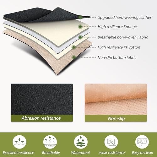 Nilight Car Seat Covers Compatible with 2005-2024 Tacoma Waterproof Wear-Resistant Faux Leather Anti Slip Cushion Set (2 PCS Front Seats Cover) - color: Front Sets 2 Seat, style: Toyota Tacoma 2005-2024