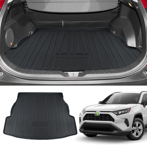 Cargo Trunk Liner for 2019-2024 2025 Toyota RAV4 Accessories, All Weather Heavy-Duty TPE Car Rear Truck Mat Cargo Protector