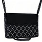 eing Car Organizers and Storage Purse Holder, Large Capacity Car Net Pocket Handbag Holder, Automotive Consoles & Backseat Organizer, Leather Back Seat Bag Between Car Front Seats (White line) - color: A1-Large Rhombic Pure White