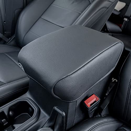 Center Console Armrest Cover Compatible with Jeep Wrangler JL/JLU 2018-2024 2025 2026 and Jeep Gladiator JT Truck 2020-2023 2024 2025 2026, Accessories PU Leather Cushion Protector Pad(Not for JK/JKU)