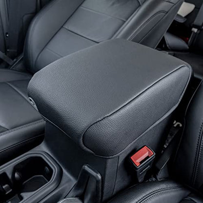 Center Console Armrest Cover Compatible with Jeep Wrangler JL/JLU 2018-2024 2025 2026 and Jeep Gladiator JT Truck 2020-2023 2024 2025 2026, Accessories PU Leather Cushion Protector Pad(Not for JK/JKU)