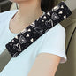 Amooca Soft Auto Seat Belt Cover Seatbelt Cushions Shoulder Pad 2 PCS for a More Comfortable Driving Compatible with All Cars and Backpack Cute Black Heart - color: Black Heart