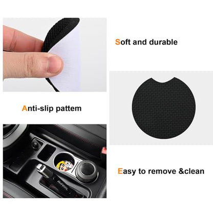 100Pcs Sublimation Car Coasters Blanks Set, 50 Pcs 2.75/0.25 in Neoprene Round Opening Sublimation Coasters, 25Pcs Self-Seal Bags & 25Pcs Car Coaster Display Cards for Sublimation DIY Funny Crafts - color: 2.75in-white-50pcs