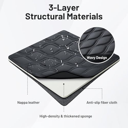 Autorder Center Console Cover for 2018-2024 BMW X3/BMW X4 2019-2025, Accessories Armrest Cushion Cover Nappa Leather Middle Console Covers X3 Console Cushion Pad Anti-Scratch - size: 18-24 BMW X3