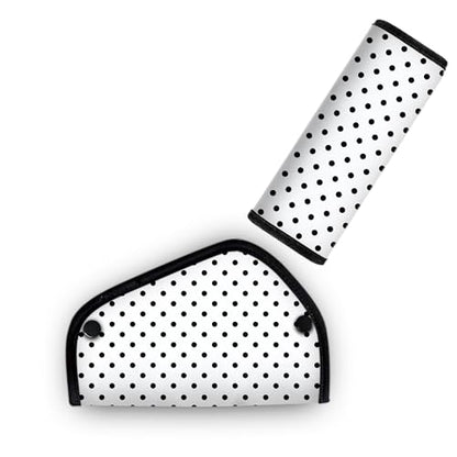 Kid's Seat Belt Cover Pad, Neck & Abdomen Cushion for Children- Soft and Breathable Straps Cover Support (Polka Dot) - color: Polka Dot