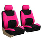 TLH Light and Breezy Flat Cloth Automotive Car Seat Covers Front Set Only, Airbag Compatible, Pink Color Universal Fit Car Seat Protector for Cars, Auto, Trucks, SUV - color: Pink