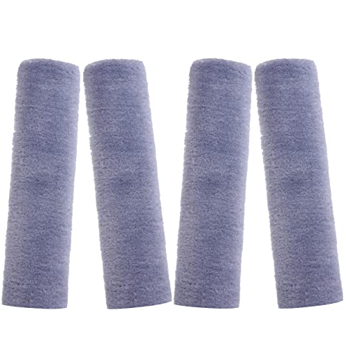 Boao 4 Pack Faux Sheepskin Car Seat Belt Pads Seatbelt Protector Soft Seat Belt Shoulder Strap Cover Comfort Harness Pad(Gray, 9.9 Inch) - color: Gray, size: 9.9 Inch
