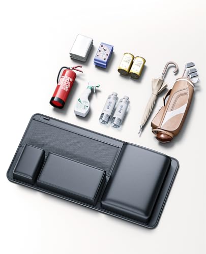 PU Leather Hanging Trunk Organizer - Sturdy Non-Sagging Car Trunk Organizer for SUV Sedan Truck - Waterproof Easy Clean Backseat Organizers Hanging Storage