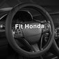 Customized Auto Car Steering Wheel Cover for Honda (Black)