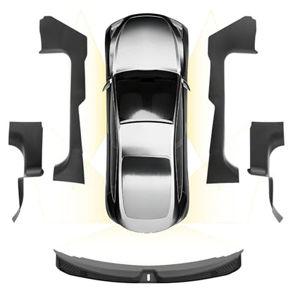 3W Tesla Model 3 Hignland Door Sill Protector 2024 2025 2026 Front & Rear, Rear Bumper, Trunk Sill Protector, Door Entry Guard, Edge Guards, TPE Customized Accessories - size: Model 3 2024-2026| 4-Door Sills w/ Bumper