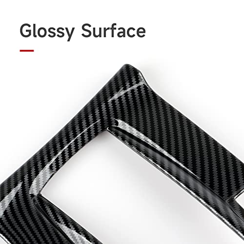 Gear Shift Panel Cover Decals for Honda Civic 2016 2017 2018 2019 2020 2021 10th Gen Accessories ABS Carbon Fiber Interior Stickers - color: Gear Shift Panel, C